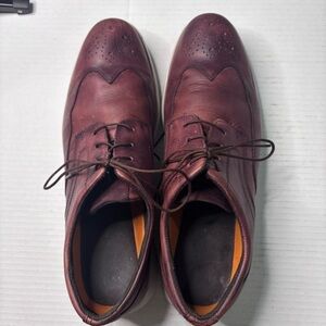 COPY - Men's Burgundy Leather Rockport Kessler Oxford Size 11